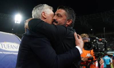 Carlo Ancelotti e Rino Gattuso