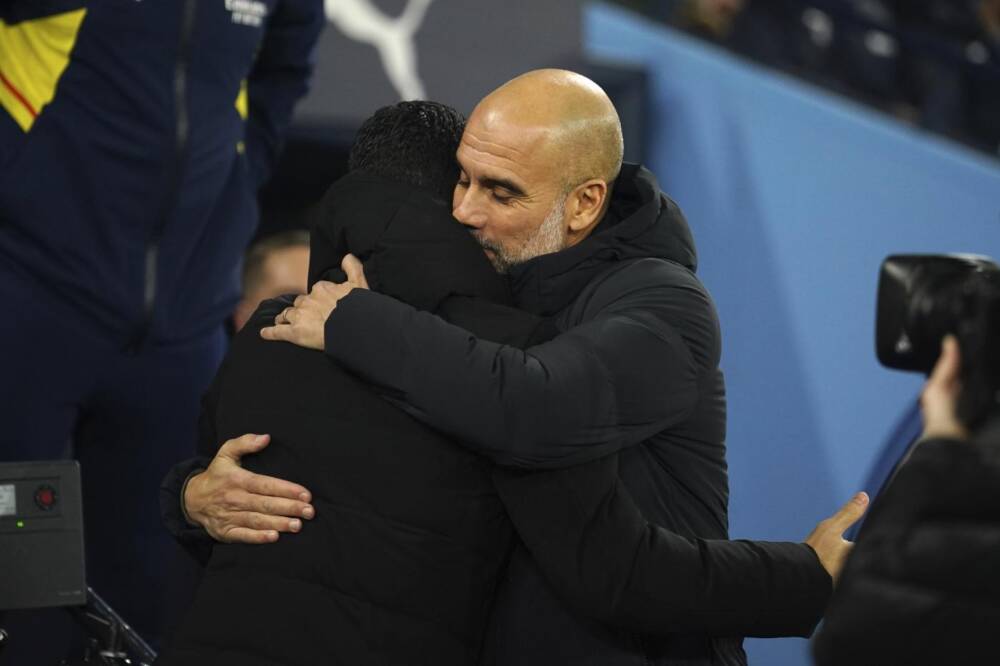 Pep Guardiola e Mikel Arteta