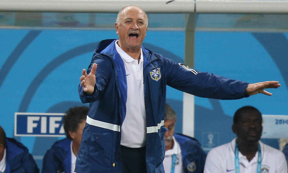 Luiz Felipe Scolari ct Brasile durante i Mondiali 2014