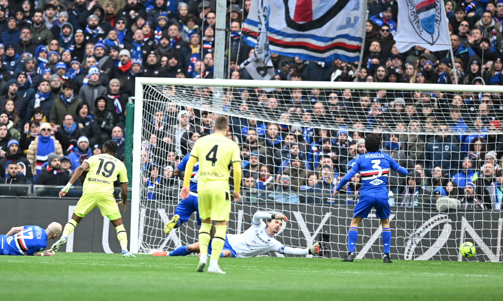 Sampdoria Udinese 0-1 gol Ehizibue