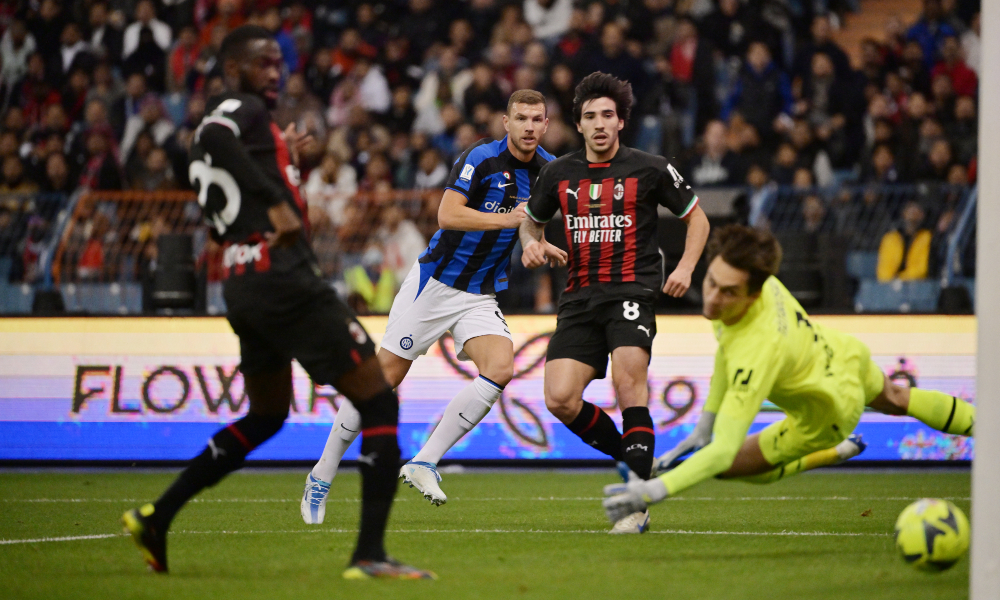 milan inter supercoppa gol dzeko 2-0