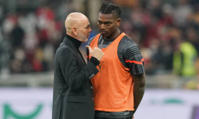 Stefano Pioli e Rafael Leao