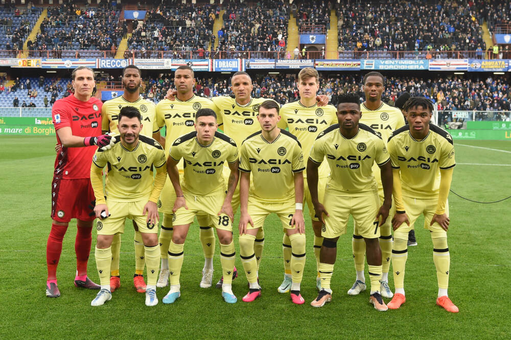 Una formazione dell'Udinese stagione 2022-23