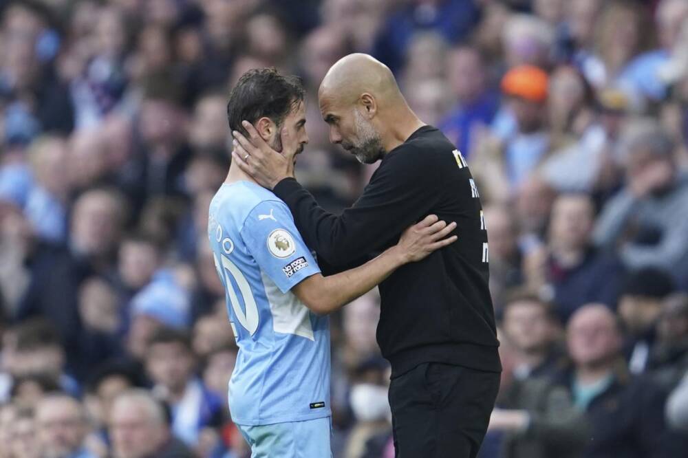 Guardiola e Bernardo Silva