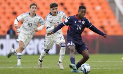Simone Pafundi e Tommaso Baldanzi in azione contro la Repubblica Dominicana ai Mondiali Under 20