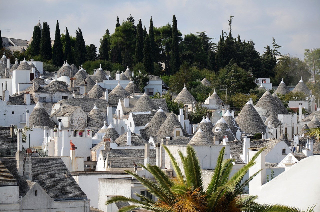 Panorama di Alberobello in Puglia