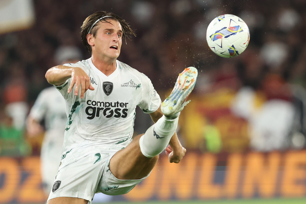 Lorenzo Colombo con la maglia dell'Empoli