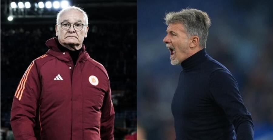 Claudio Ranieri (Roma) e Marco Baroni (Lazio)