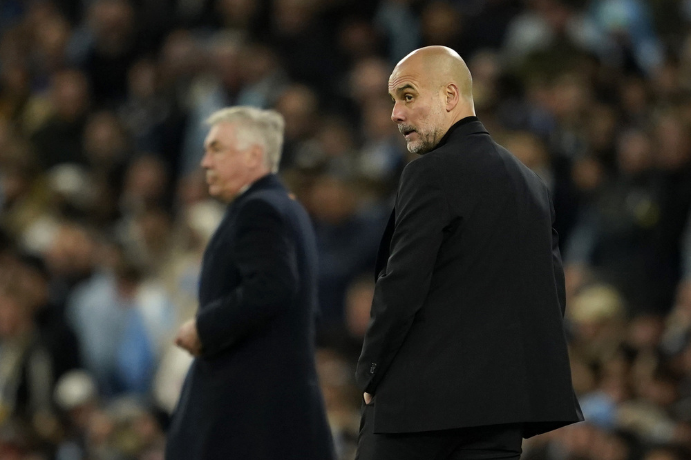 Ancelotti e Guardiola, Real Madrid-Manchester City