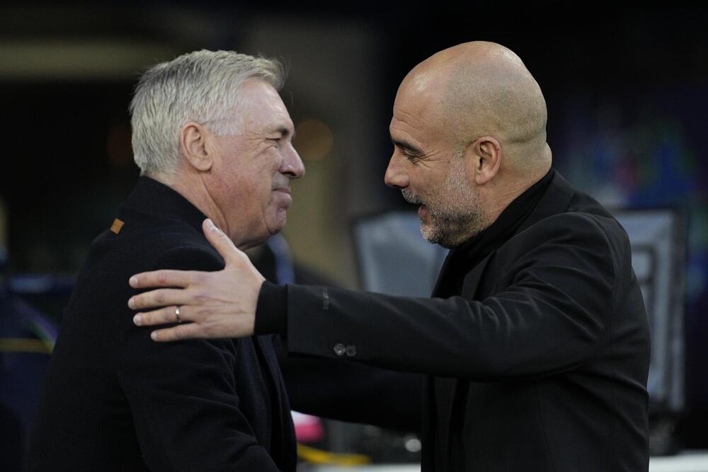 Ancelotti e Guardiola, Real Madrid-Manchester City