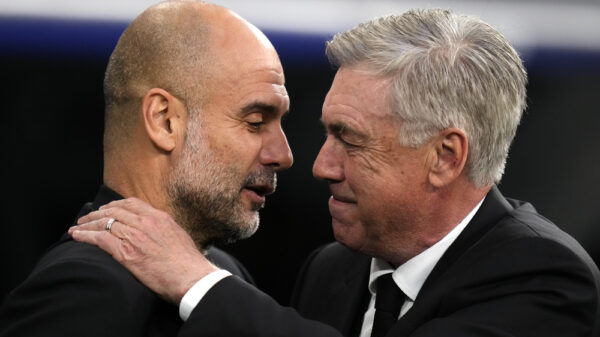 Ancelotti e Guardiola, Real Madrid-Manchester City